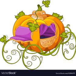 pumpkin-turn-into-a-carriage-for-cinderella-vector-12594173
